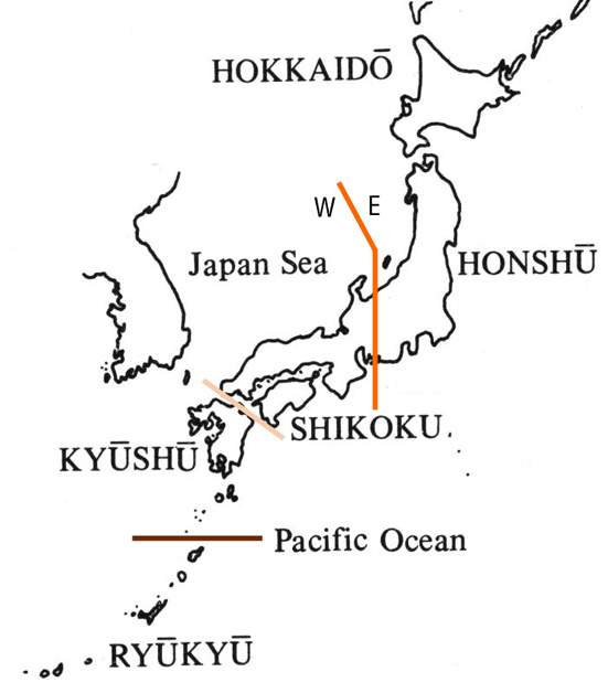 Mappa linguistica del giapponese